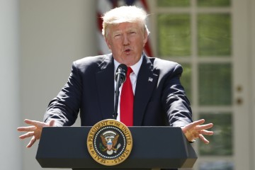 Trump on Paris accord: 'We're getting out'